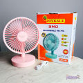 USB & Lithium Battery Mini Rechargeable YG-735 Portable Desk / Table Fan. 