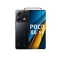 3-in-1 Combo Pack for Poco X6 5G Screen Protector OG Glass Camera Protector Clear Back Poly. 