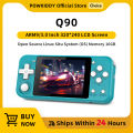 POWKIDDY Q90 3-Inch IPS Screen Handheld Game Console Linux OS Retro Video Game Players 16 s PS1 Kids Gift. 