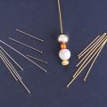 100pcs 316L Stainless Steel Flat Head Pin For Jewelry Making Supplies Ball pins Jewelry Findings Headpins Eye Pins Accessories. 