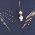 100pcs 316L Stainless Steel Flat Head Pin For Jewelry Making Supplies Ball pins Jewelry Findings Headpins Eye Pins Accessories. 