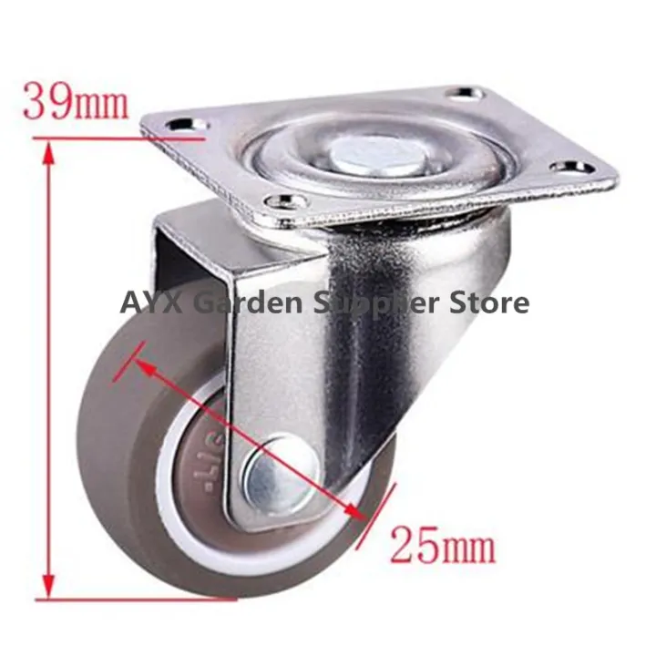 4pcs%20Furniture%20Casters%20Wheels%20Soft%20Rubber%20Swivel%20Caster%20Silver%20Roller%20Wheel%20For%20Platform%20Trolley%20Chair%20Household%20Accessori%20-%20Image%204