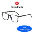 2022 Trending Blue Light Blocking Men's Glasses Gaming TR90 Matte Black Anti Ray Eyeglasses Women Transparent Fashion Eyewear. 
