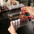 Transparent Acrylic Flip Lipstick Storage Box Nail Polish Storage Box Jewelry NOVO.