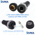 Fuse Holder Panel Mount for 5x20mm Glass Fuse Screw Cap Fuse Holder Socket AC 250V 10A/AC 125V 15A Black. 