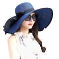 Folding Sun Hat Bamboo Sun Hat Hundreds Of Beach Hat Hand Knit Sun Hat Summer Ladies Sun Hat Straw Hat With Bow. 