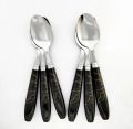 Stainless Steel Ceramic Design Spoon for Home/Kitchen, Set of 6 Pc. 