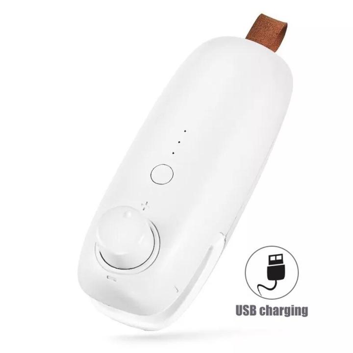 USB Charging Vacuum Sealing Machine Portable Hand Pressure Mini Heating Plastic Packaging Food Sealing Device For Home Kitchen