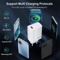 67W USB Charger Fast Charging QC 5.0 Universal Power Adapter For iPhone Xiaomi Huawei Samsung Realme GAN Mobile Phone Chargers. 