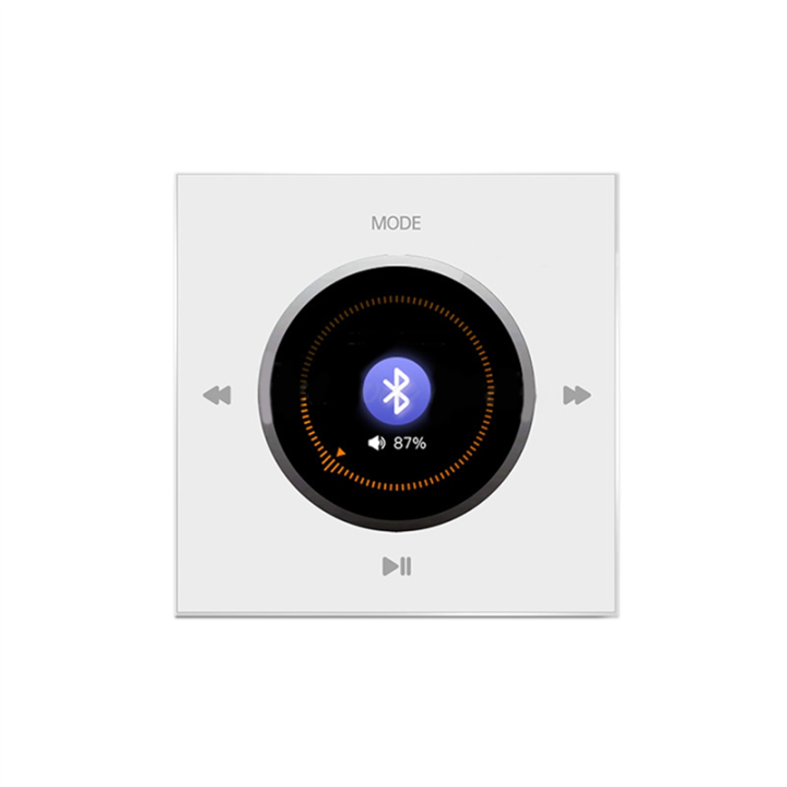 86 Wall-Mounted Bluetooth Audio Control Panel with 2x25W Amplifier Ceiling Speakers for Home Background Music System B