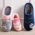 Winter Warm Plush Indoor Slippers Women Fashion Home Slipper Shoes Silent Slides For Bedroom Flat Floor Shoes Couple Slippers. 