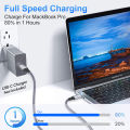 CASIFY G1 60W Type C To Type C Cable Super Fast USB C To USB C Fast Charging Cable Nylon Braided USB C Cable Support 5A 1 M.