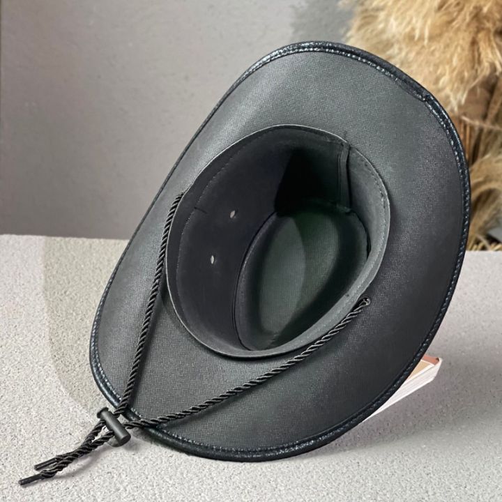 Western%20Cowboy%20Hat%20Ox%20Head%20Belt%20Rivet%20Fedora%20Hat%20for%20Men%20Women%20Outdoor%20Travel%20Wide%20Brim%20Sun%20Hat%20Faux%20Leather%20Panama%20Cowgirl%20Hat%20-%20Image%202