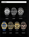 NAVIFORCE NF8054TPU Sleek Racing Charismatic Metallic Luminous Hands Timepiece For Style and Durability Wrist Watch. 