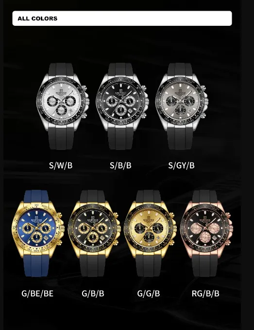 NAVIFORCE%20NF8054TPU%20Sleek%20Racing%20Charismatic%20Metallic%20Luminous%20Hands%20Timepiece%20For%20Style%20and%20Durability%20Wrist%20Watch%20-%20Image%202