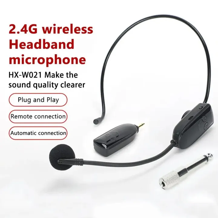 2.4g%20Head-mounted%20Wireless%20Microphone%20Plug%20Play%20Teacher%20Conference%20Speech%20Loudspeaker%20Mic%20System%20With%20Receiver%20Tour%20Guide%20Mic%20-%20Image%204