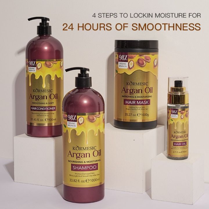 KORMESIC%20argan%20oil%20shampoo%20hair%20care%20essential%20oil%20set%20shampoo%20full%20english%20cross-border%20foreign%20trade%20manufacturers%20wholesale%20-%20Image%202