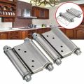 Double open spring 2ps 4" hinge Stainless steel two way free door hinge hinge cowboy door fence dedicated-MHN.