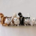 Cute Simulation Little Cat Plush Toys Soft Stuffed Kitten Model Cat Realist Animals For Kids Girls Birthday Christmas Gift.