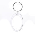 Homemade DIY photo keychain bag charm blank transparent keychain can open cover lock keychain. 