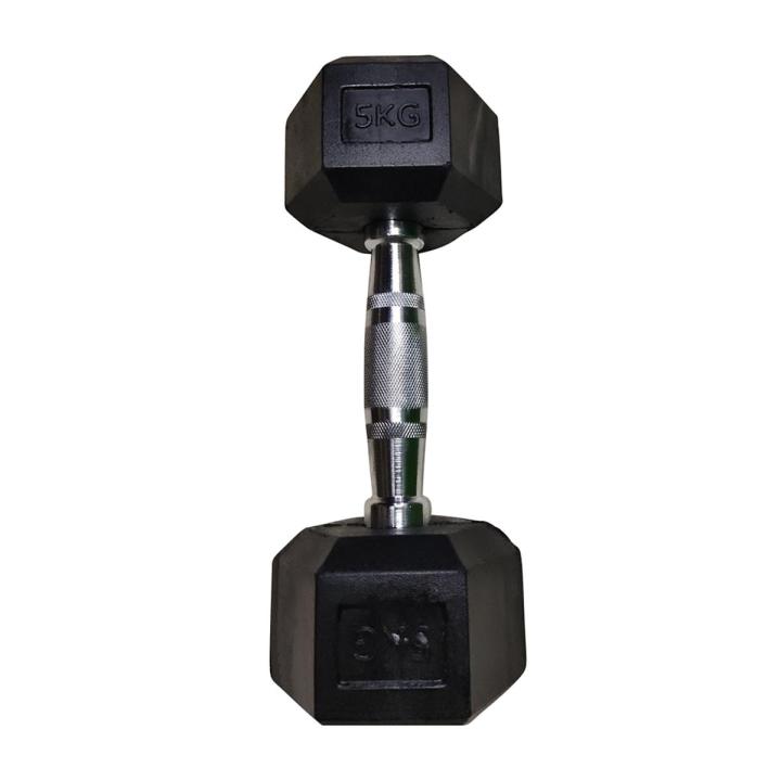 5kg Dumbbell - Black/ Hex Dumbbell