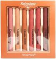 Heng Fang Refreshing Matte Color Lipstick 6 pc Set. 