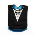 Waterproof oversized adult bag dining elderly bib all cotton drool towel double sided usable. 