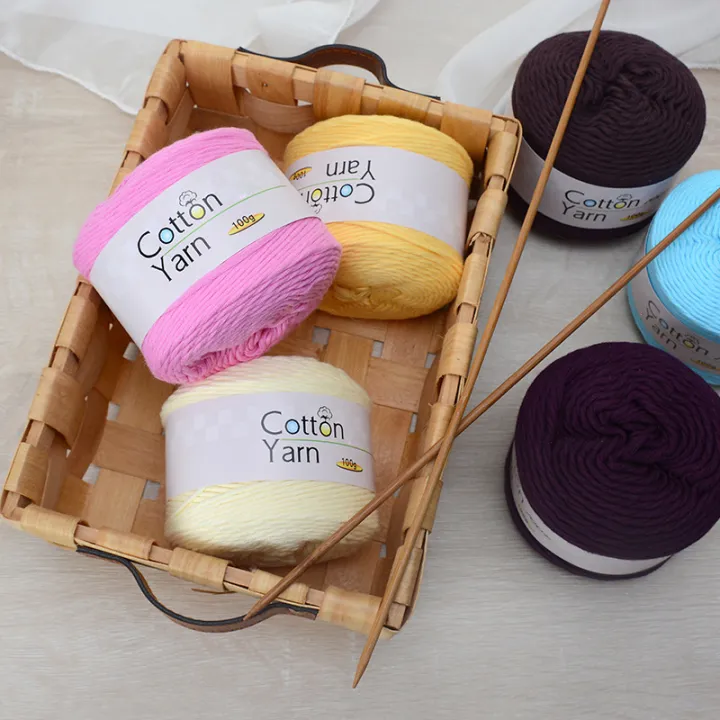 21Colors%20100g%20100%25%20Cotton%20Crochet%20Yarn%2016Plys%20High%20Quality%20Soft%20Hand%20Knitting%20Threads%20For%20Sweater%20Scarf%20DIY%20Craft%20for%20Sale%20-%20Image%202