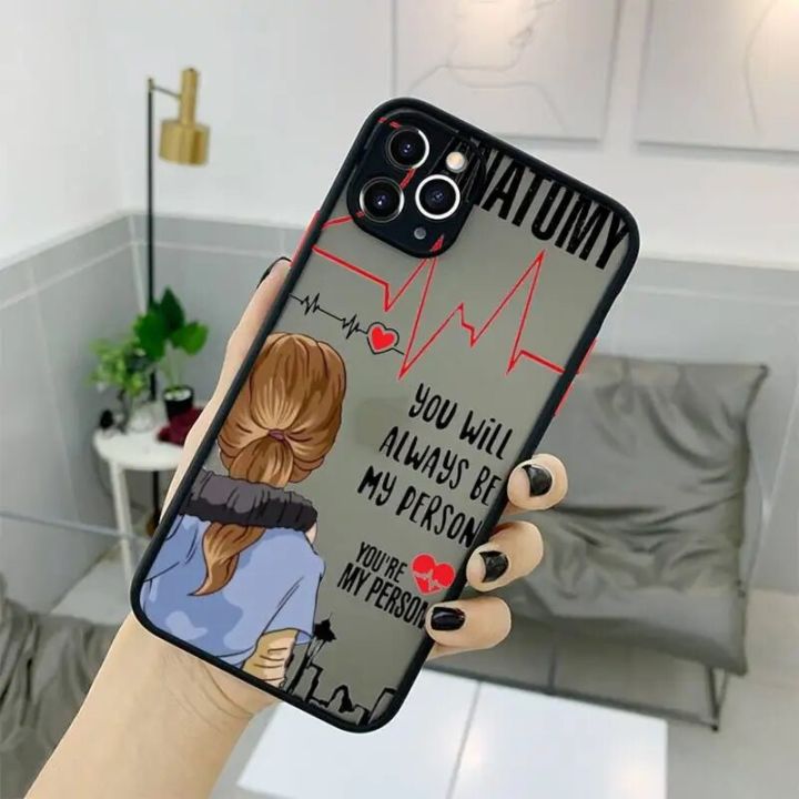 Greys%20Anatomy%20You%20are%20my%20person%20Phone%20Case%20For%20iPhone%2013%2012%2011%2014%20Mini%20Pro%20XS%20Max%20Plus%20transparent%20Gray%20Back%20Cover%20-%20Image%206