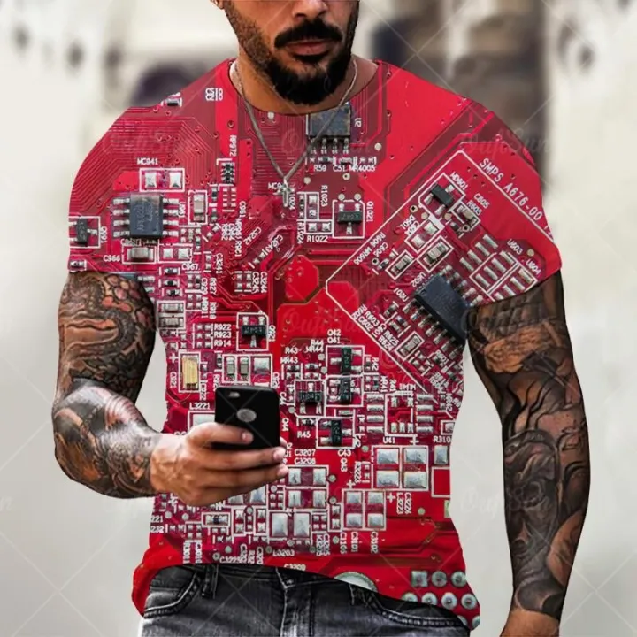 Fashion%20Electronic%20Chip%20Men's%203D%20Print%20T-Shirt%20Summer%20Hip%20Hop%20Short%20Sleeve%20Harajuku%20Punk%20Style%20Male%20Oversized%20T%20Shirt%20Unisex%20Top%20-%20Image%208