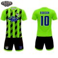 custom kids football jersey sublimation printing childs football uniform soccer jersey kits. 