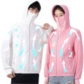 Electric fan jacket 3 speed control long sleeve Cooling jacket Quick dry cooling fan jacket Temperature Work Sunscreen clothing. 