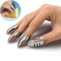 Adjustable Glove 4pcs/Set Finger Hand Guard Finger Protector Stainless Steel Slice Cooking Gadgets.
