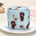 1 Pcs Multi Functional Travel Storage Bag Portable Sanitary Napkin Bag and Toiletry Cosmetic Organizer with Waterproof Layer. 