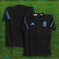 Argentina World Cup Jersey 2026/27 Thai Premium Football Jersey For Men - Half Sleeve Collar Polo - Argentina Coach Jersey 2026. 