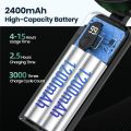 TOPK Portable Mini Fan,2400mAh USB Rechargeable Hand Neck Fan 3in1 Personal Electric Fan Standing Fans for Room Camping Foldable.