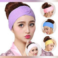 Bath Makeup Hair Wrap Towelings Head Band Salon SPA Facial Beauty Wash Tools Adjustable Elastic Stretch. 