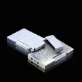 Fortune Flower Pattern Ultra-thin Grinding Wheel Flint Metal Open Flame Lighter Cigarette Cigar Gas Butane Gas Lighter Gadgets. 