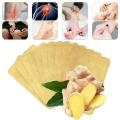 10pcs Herbal Ginger Patch Body Detox Neck Knee Pad Pain Relief Health Care.