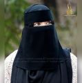 Arabian Niqab short to long Premium Quality Arabian Nikab black for women. 