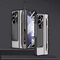 Case with S Pen Pen Holder For Samsung Galaxy Z Fold 5 4 3 CLEAR Case Screen Protector Hinge Kickstand Cover For ZFold5 Fold43.