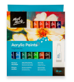 Mont Marte Acrylic Paint Set – 18 Colors | 12ml Tubes.