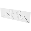 Nice lady car vehicle decoration sticker emblem logo badge. 