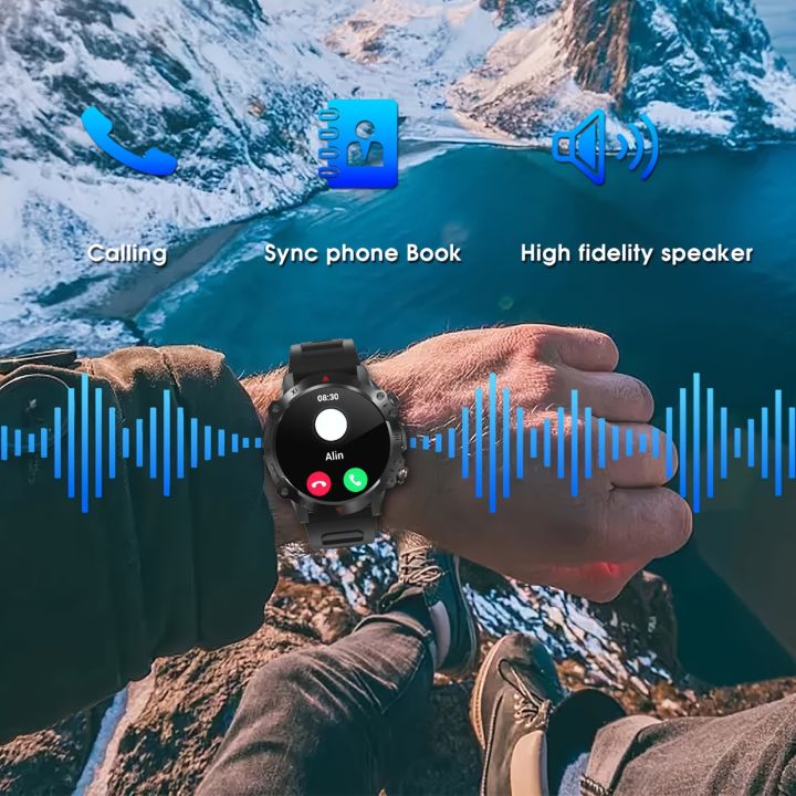 Round Smart Watch, Screen Wireless Dial Fitness Tracker