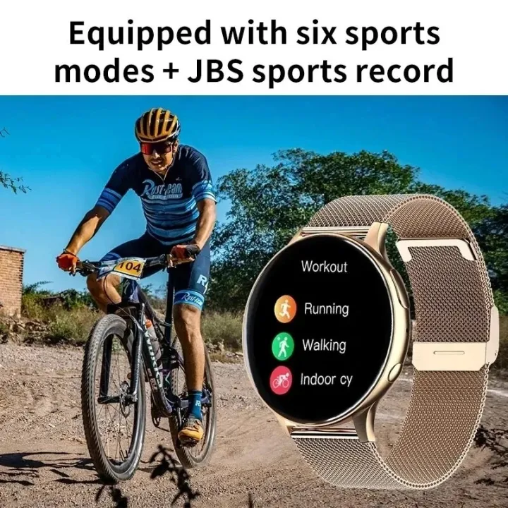 2024%20Fashion%20Smart%20Watch%20Round%20Waterproof%20Smartwatch%20Bluetooth%20Calls%20Watches%20Men%20Women%20Fitness%20Bracelet%20Custom%20Watch%20Face%20+Box%20-%20Image%203