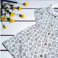 1-4 Years Baby Girl White Printed Cotton Dress Featuring Characters Dress Your Little Princess in Colorful Cotton Delight. 