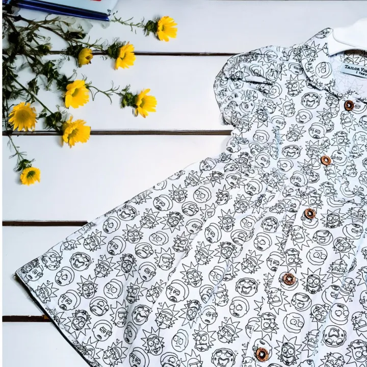 1-4%20Years%20Baby%20Girl%20White%20Printed%20Cotton%20Dress%20Featuring%20Characters%20Dress%20Your%20Little%20Princess%20in%20Colorful%20Cotton%20Delight%20-%20Image%202