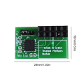 10Pin SPI TPM 2.0 Module SPI TPM 2.0 Module Trusted Platform TPM 2.0 Horizontal Trusted Platform Module for -AOM-TPM-9670H(A). 