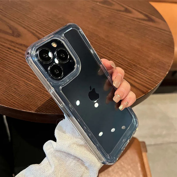 Dislikelike】HD clear acrylic phone case for iPhone 15 13 12 11