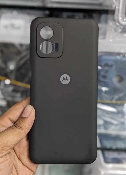 For Motorola Moto G73 Luxury Silicon Protect Back Cover Soft Case - Camera